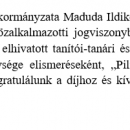 Maduda Ildikó Kitüntetése.